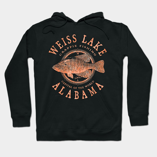 Weiss Lake, Alabama, Crappie Fishing Hoodie by jcombs